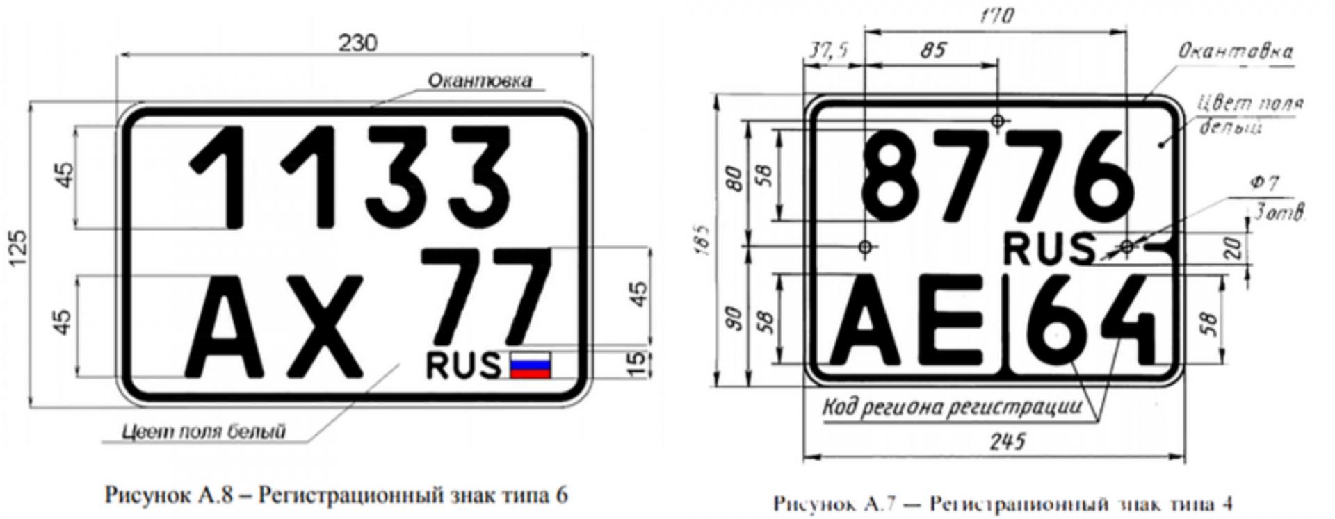 Новые номера дорог. Гос номерной знак автомобиля размер. Размер номерного знака мотоцикла новый. Размеры гос номерного знака для мотоцикла. Габариты номерного знака автомобиля в России.